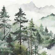 Fotomurale Cloudyforest, multicolore 371X280 cm