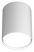 Plafoniera Moderna Cilindrica Shape Metallo Bianco 1 Luce Gx53 10Cm