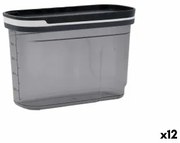 Barattolo Quid City Con coperchio Dispenser 1,2 L Grigio Plastica (12 Unità)