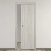 Porta scorrevole Elm olmo chiaro L 60 x H 210 cm reversibile