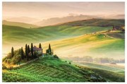 Stampa su tela Colline Toscane, multicolore 115 x 75 cm