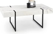 Tavolino da caffè Blanca effetto marmo - L110 x l60 x h43 cm