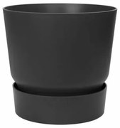 Vaso Elho Greenville Ø 24,48 cm Nero Plastica