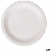 Set di piatti Algon Monouso Bianco Cartone 28 cm (15 Unità)