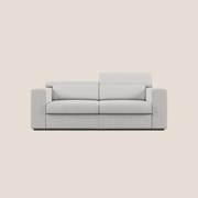 Vegas divano con poggiatesta reclinabili in microfibra smacchiabile T11 grigio chiaro