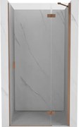 Mexen Mist-H porta doccia battente destra 70 cm, trasparente, rame spazzolato - 8A5-070-000-65-00-P