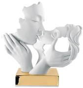 BONGELLI PREZIOSI Statua Bacio coppia collezione Face mis. 34 x h 30