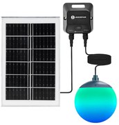 Aigostar-LED RGBW Lampadario solare MESH 20W/3,7V 4000 mAh 2700K-6500K IP65 d. 15 cm