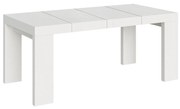 Tavolo allungabile Roxell Premium in diverse dimensioni e finiture, Bianco Frassino / 90x90/246 cm