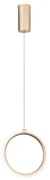Lampada a sospensione in metallo verniciato 1 Luce ORO a Led PINTA