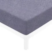 Lenzuolo con angoli 1 piazza e mezza melange blu