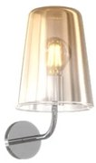 Applique cromo 1 luce ambra 1164cr-at-am