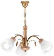 Lampadario su catena TULIP 3xE27/60W/230V Quercia