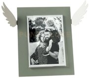 Portafoto di design icaro grande giada ,bianco marmo in ferro e pol...