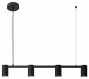 Lampadario a sospensione con filo MARIBEL 4xGU10/10W/230V nero