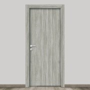 Porta battente Braque olmo grigio L 80 x H 210 cm reversibile