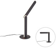 Lampada da tavolo di design nera con LED dimmerabile a 3 livelli - Gate