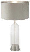 Lampada Scrivania Contemporanea Oxford Acciaio Ottone Velluto Talpa 1 Luce E27