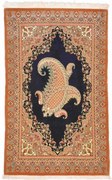Ghom Tappeto persiano 80x130 Blu (Iran) Annodato A Mano