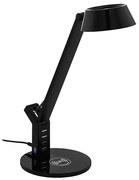 Eglo 99832 - Lampada da tavolo touch dimmerabile a LED BANDERALO LED/4,8W/230V nera
