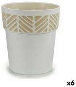 Vaso Autoirrigante Stefanplast Orfeo Bianco Plastica 29 x 29 x 29 cm (6 Unità)