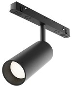 Faretto Per Binario Moderno Focus Led Alluminio Nero 1 Luce Naturale 12W