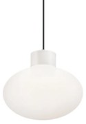 Sospensione Moderna Clio Alluminio Bianco 1 Luce E27