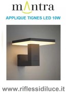 Mantra applique Tignes grigio scuro  led 10W IP54