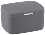 WENKO 23981100 - Scatola BARCELONA 19,5x16 cm antracite/cromo lucido