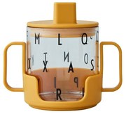 Tazza per bambini giallo senape Cresci con la tua tazza Grow with Your Cup - Design Letters