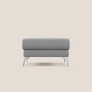 Star Pouf con piedini alti in tessuto smacchiabile T05 grigio