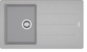 Lavello integrato 1 vasca in alluminio argento FRANKE Boston L 50 x L 86 cm