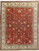 Tabriz Tappeto persiano 300 x 380 Rosso (Iran) Annodato A Mano