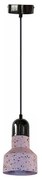 Lampadario a sospensione con filo TERRAZZO 1xE27/60W/230V diametro 12 cm rosso