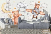 Adesivo murale per bambini di alta qualità con una storia misteriosa per i bambini 80 x 160 cm