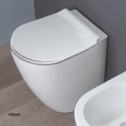 Ceramica Althea "Cover" Wc Da Terra Senza Brida Bianco Lucido