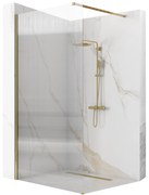 Parete doccia Rea Aero Intimo Gold Brush 120