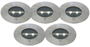 Set di 5 faretti da terra moderni in acciaio IP44 solari - Tiny