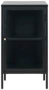 Vetrina nera in metallo 45x85 cm Carmel - Unique Furniture