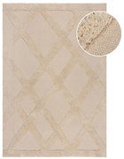 Tappeto in cotone beige 160x230 cm Tessa Diamond - Flair Rugs