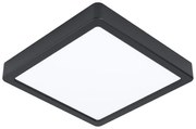 Plafoniera Moderna Fueva 5 In Acciaio Nero Led 17W 3000K Ip20