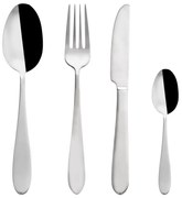 Posate argentate in acciaio inox 24 pz Mirror – Orion