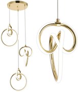 Lampada a sospensione LED G072-3CPR Gold