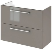 Mobile sottolavabo e lavabo Remix New grigio granito L 75 x H 57.7 x P 33 cm