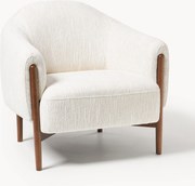 Poltrona con gambe in legno di frassino Theo