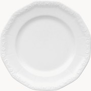 Piatto da colazione in porcellana Maria White