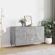 Credenza grigio cemento 100x36x60 cm in legno multistrato