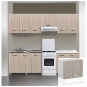 Kit Cucina Pensile 1 Anta Sopracappa 60X32Xh49 Cm Olmo