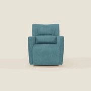 Tulla Poltrona girevole in tessuto impermeabile T02 azzurro
