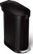 Cestino in acciaio a pedale 45 l Slim - simplehuman